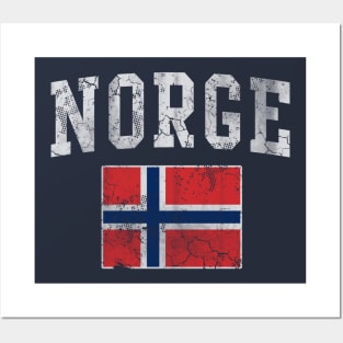 Norge Flag Norway Norwegian Posters and Art